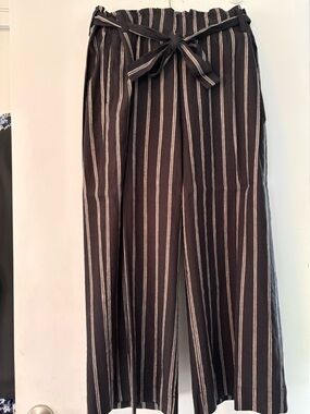 J. Jill cropped paper-bag waist Wide-Leg Pants